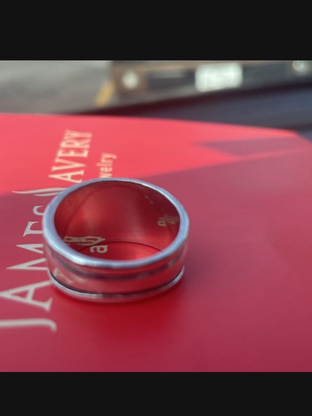 James Avery Retired Silver Band Ring